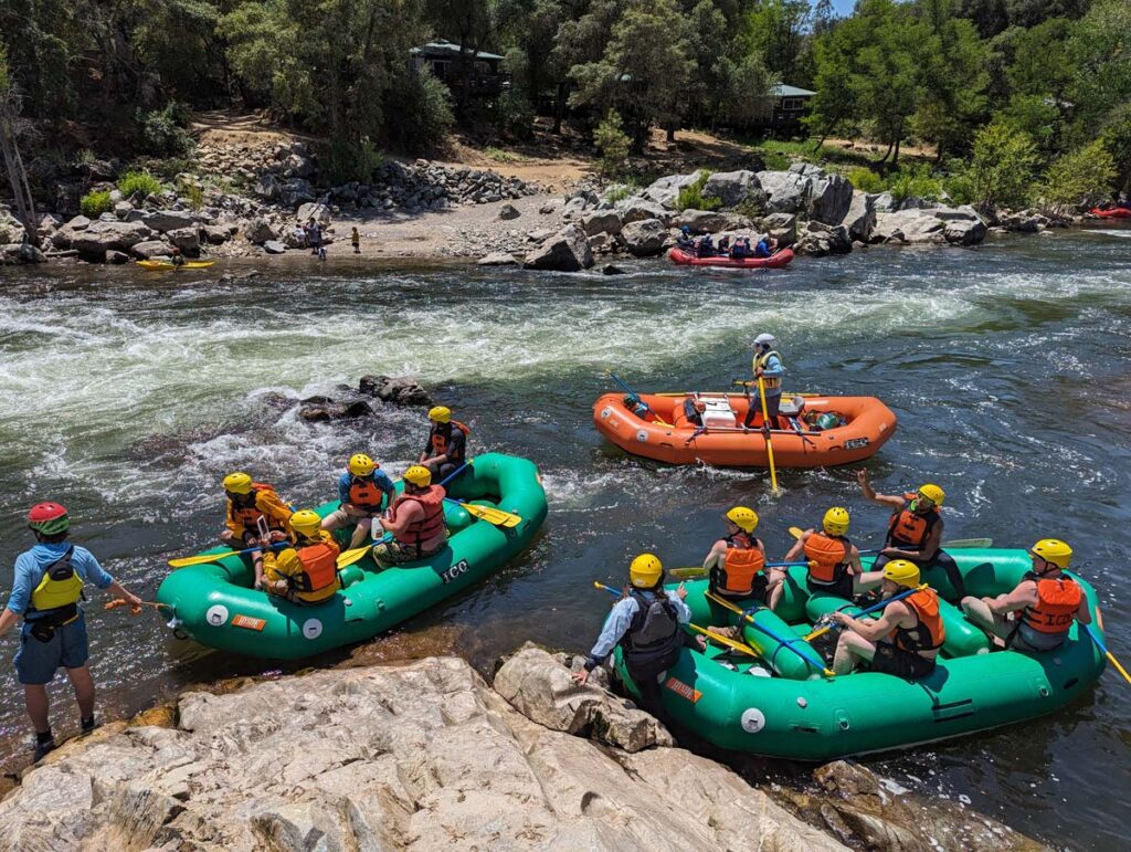 Rafting outfitters guiding the American River