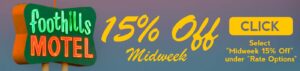 15% Off Midweek - Click for discount